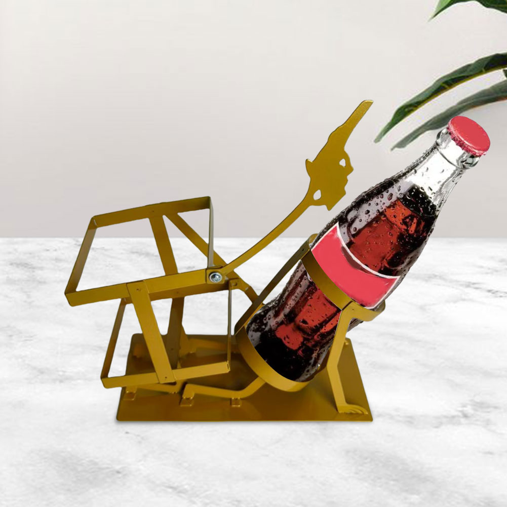 Whisky Beer And Wine - Steampunk Style Drink Metal Stand Skull