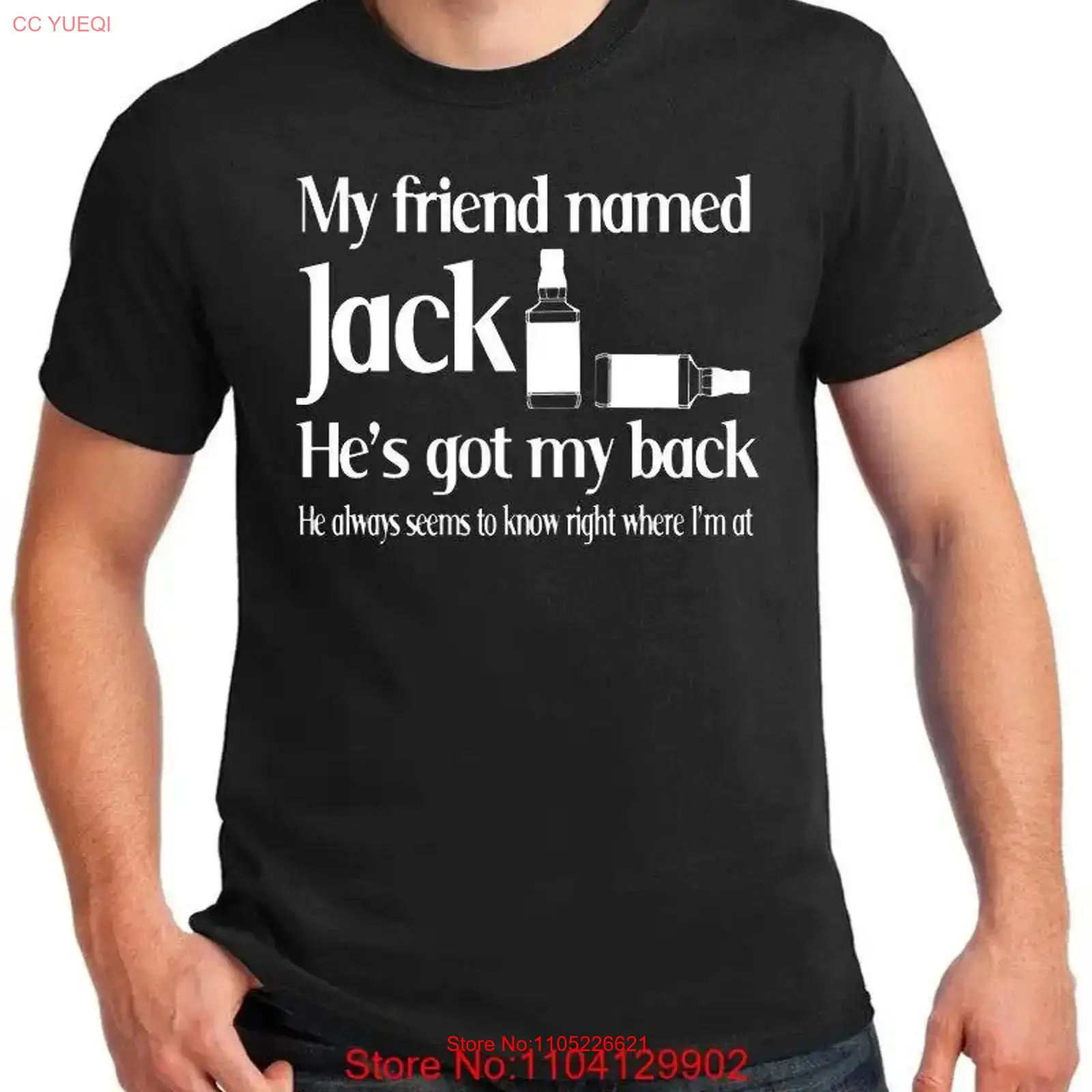 Wine Beer Whiskey Song - Song Lyrics T Shirt to Little