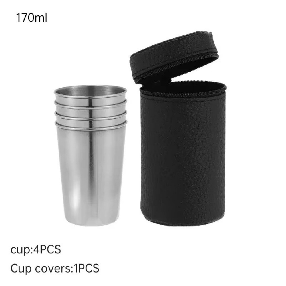 4Pcs Portable Stainless Steel  - Whisky Beer And Wine 评论和价格