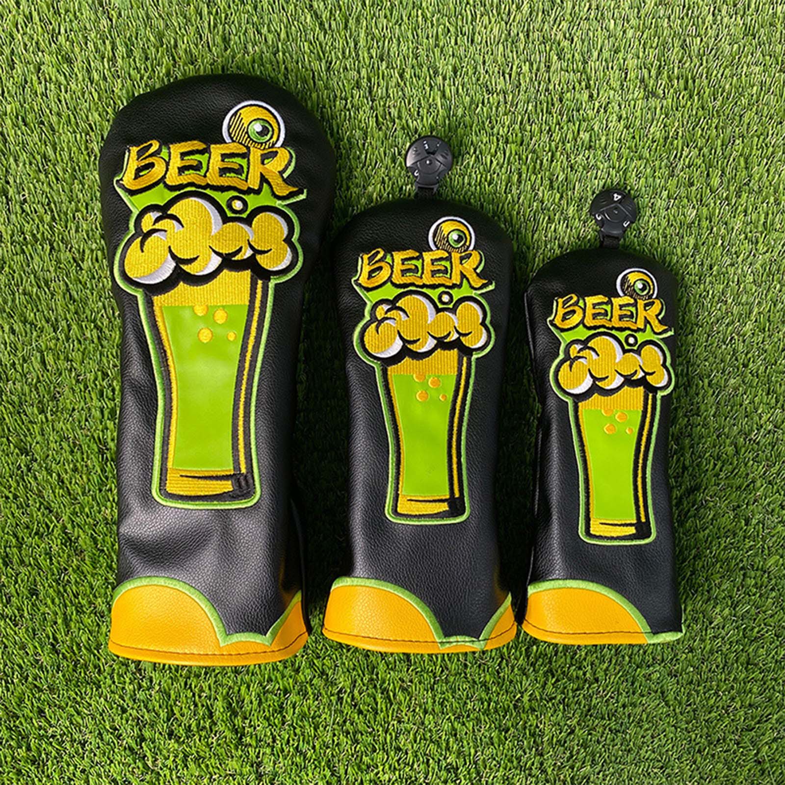 Beer Embroidery PU Leather Gol - Beer & Wine Grab 评论和价格