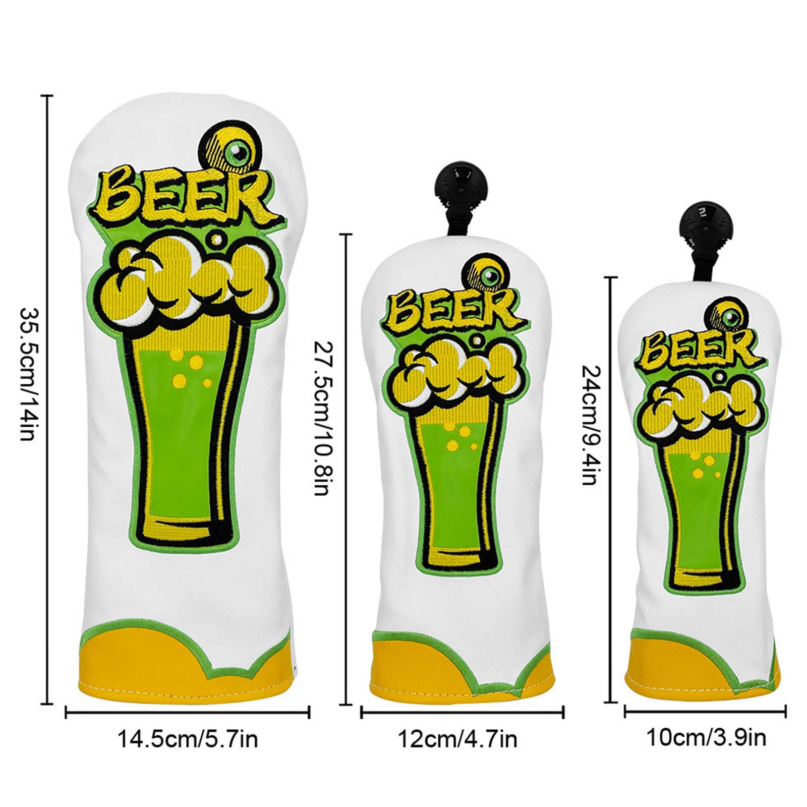 Beer Embroidery PU Leather Gol - Beer & Wine Grab 评论和价格