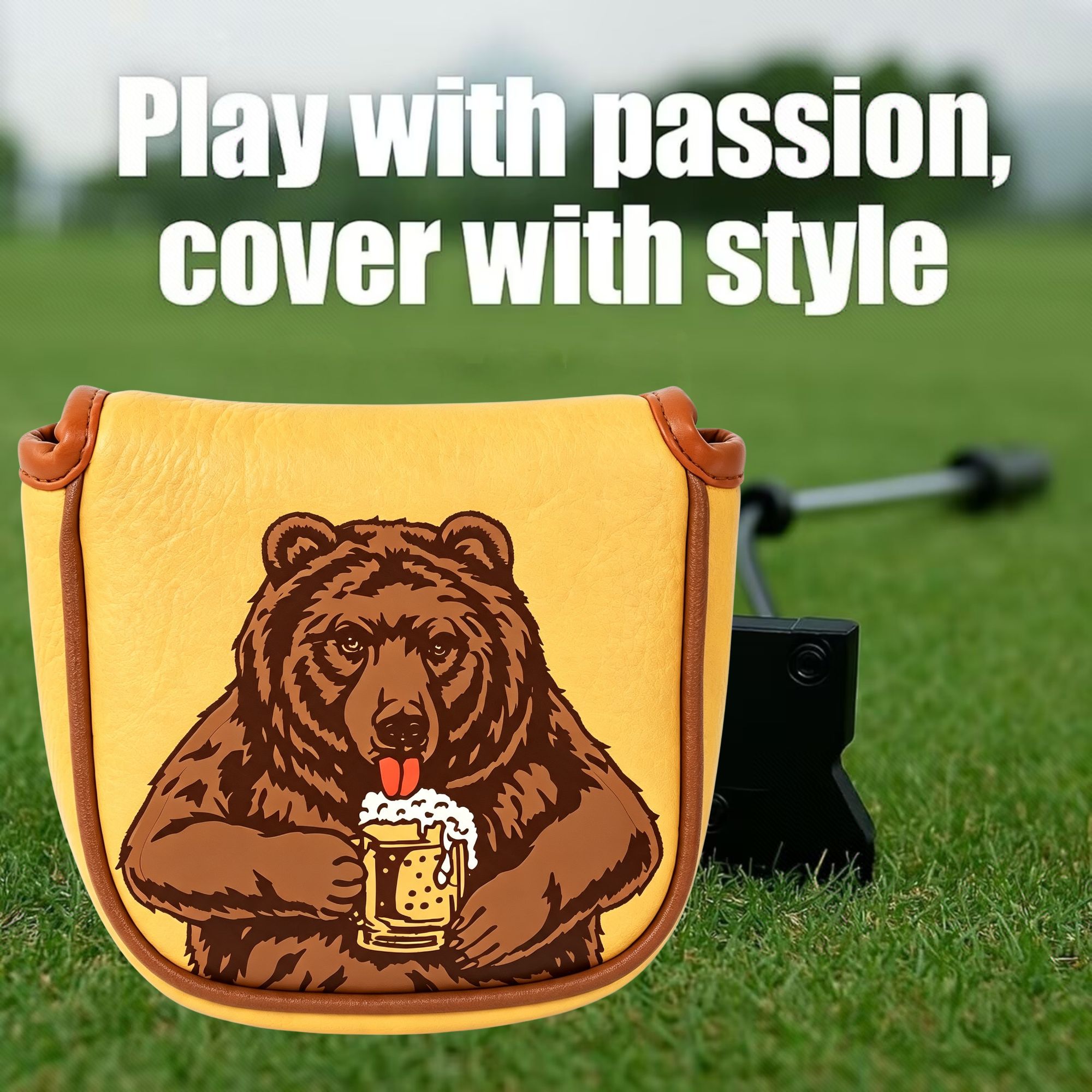 Skull Embroidered Golf Mallet  - Beer & Wine Grab 评论和价格
