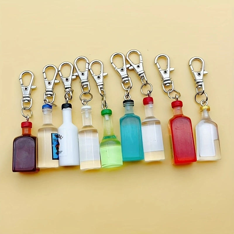 9pcs Resin Beer Bottle Keychai - Beer & Wine Grab 评论和价格