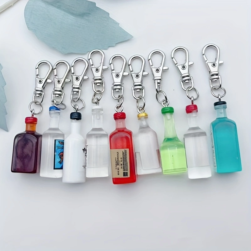 9pcs Resin Beer Bottle Keychai - Beer & Wine Grab 评论和价格