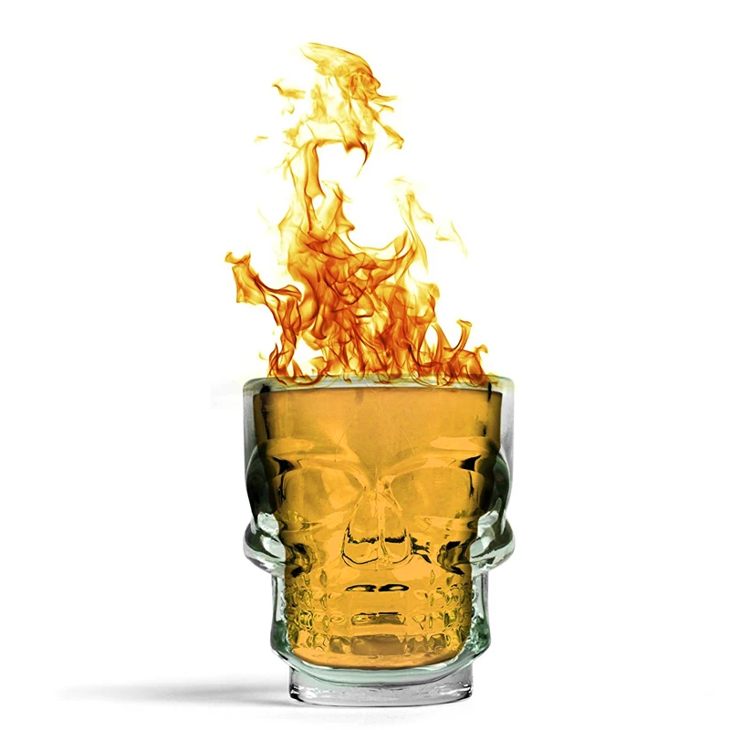 1/2Pcs Skull Head Shot Glass C - Whisky Beer And Wine 评论和价格