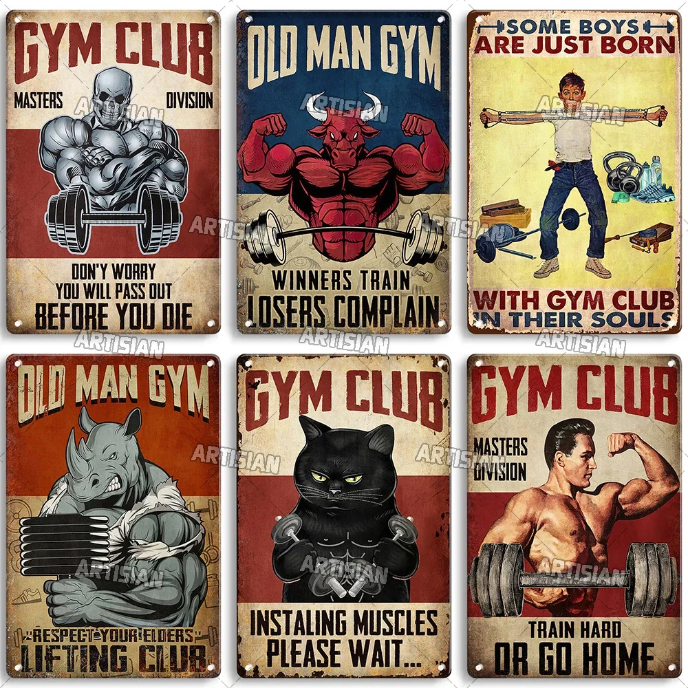 Old Man Gym Club Inspirational - Wine Tag Label 评论和价格