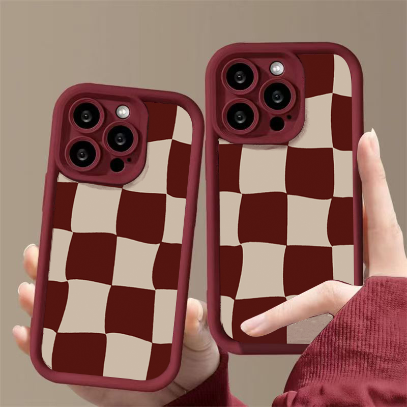 Wine Red Deform Grid Pattern P - Wine & Beer Tours Of Nova Scotia 评论和价格