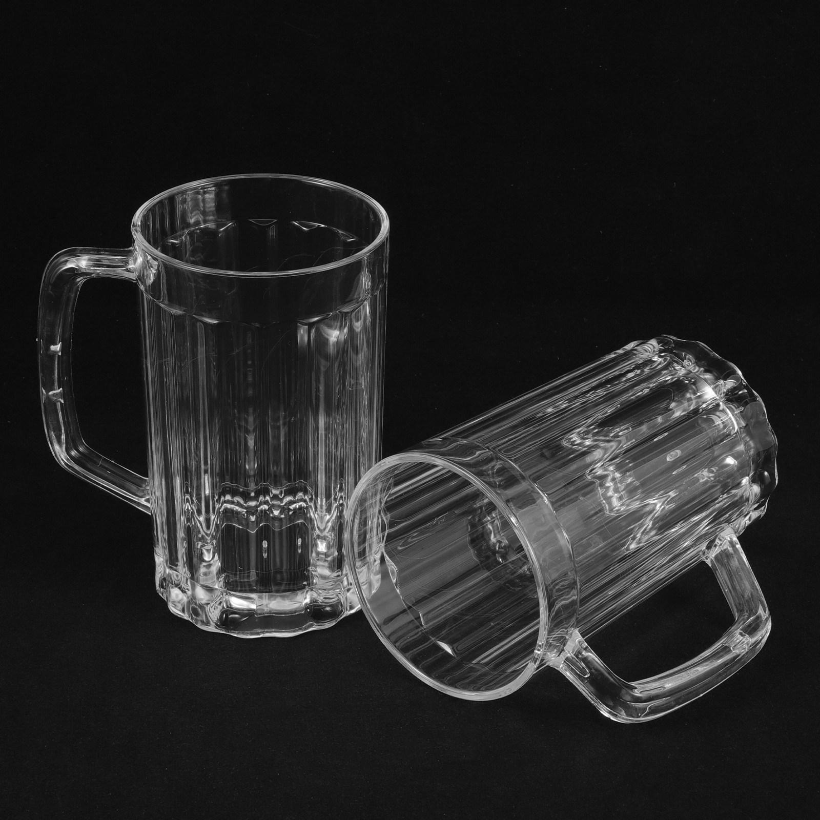 2Pcs 500Ml High-Quality Plasti - Beer Mug Handled 评论和价格