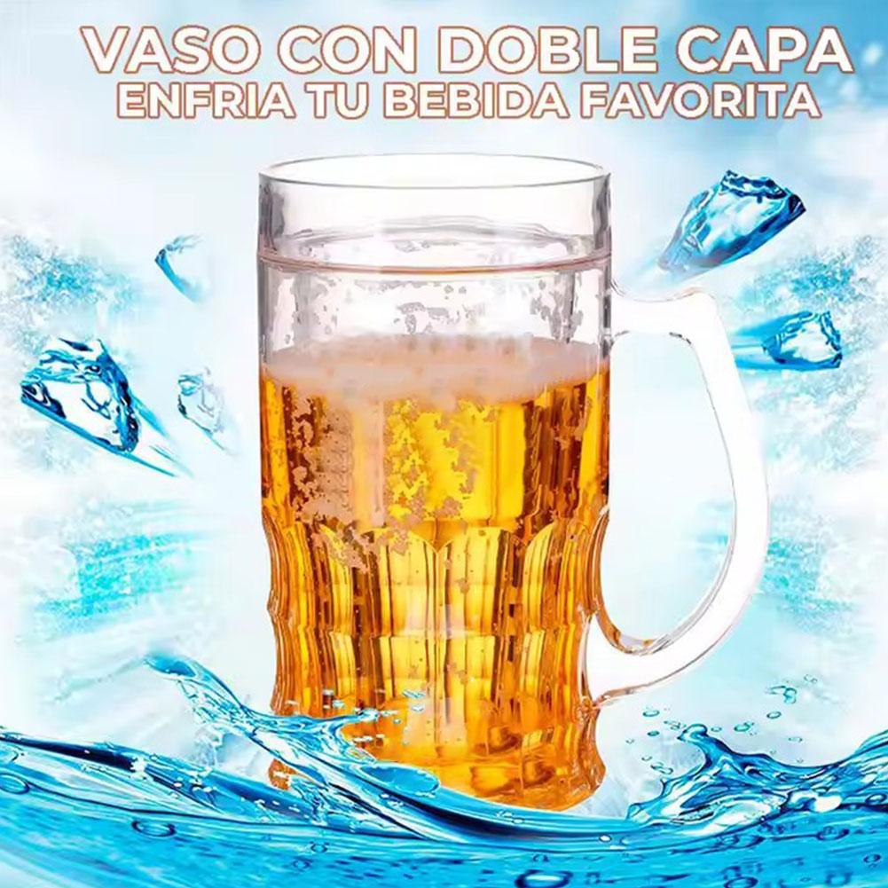 1/2Pcs Double Beer Glass with  - Beer Mug Handled 评论和价格