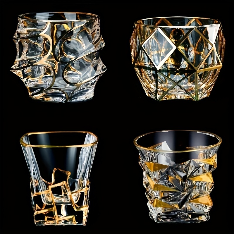 Whiskey Glass Tumbler Golden L - Whisky Beer And Wine 评论和价格