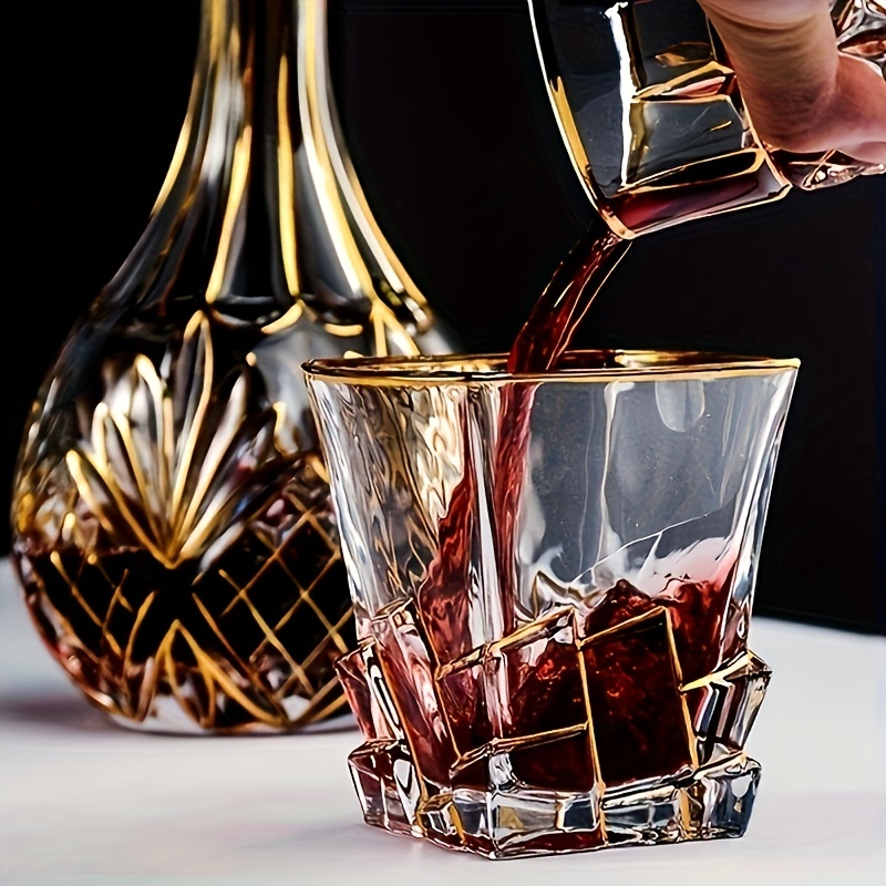 Whiskey Glass Tumbler Golden L - Whisky Beer And Wine 评论和价格