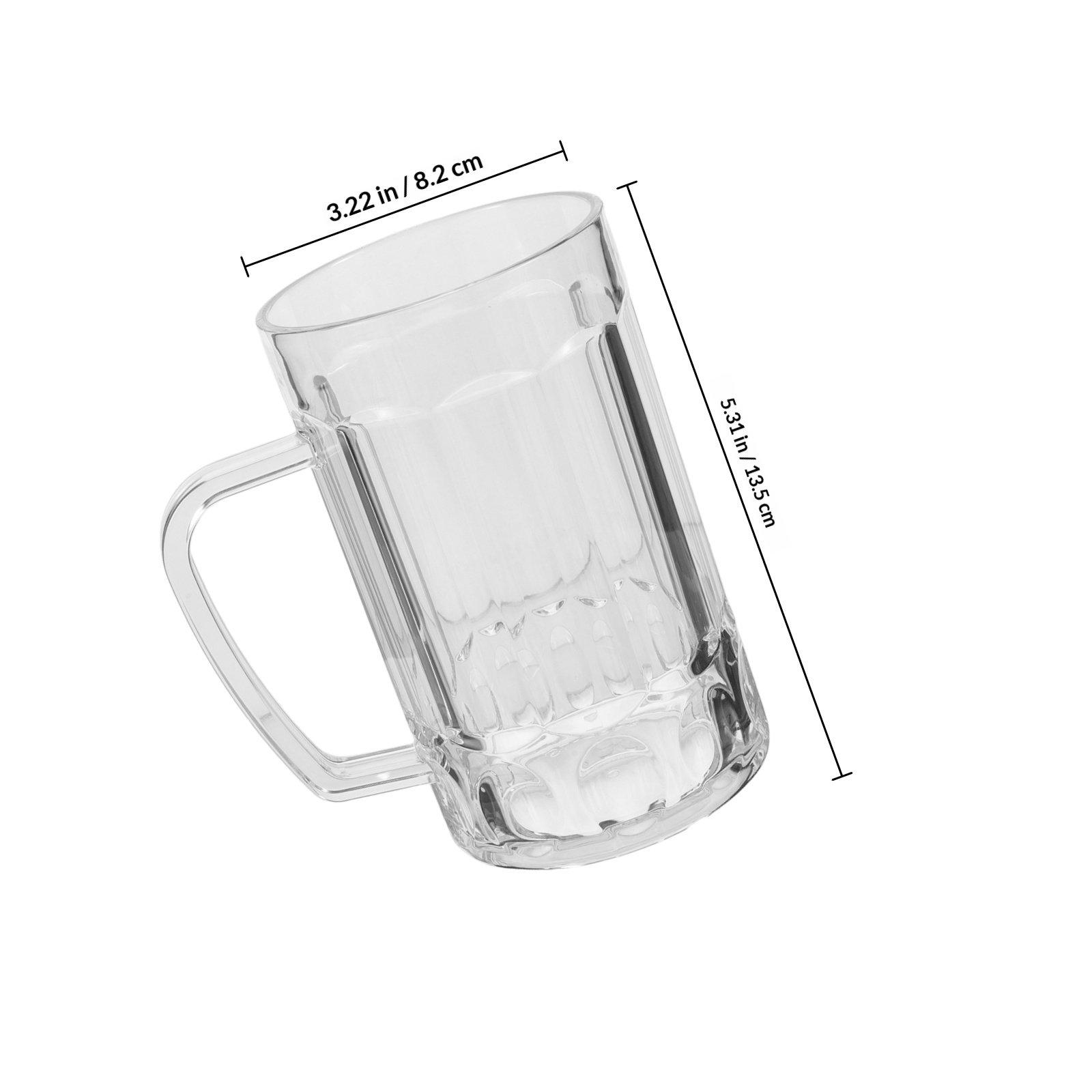 Acrylic Beer Cup Household Bee - Beer Mug Handled 评论和价格