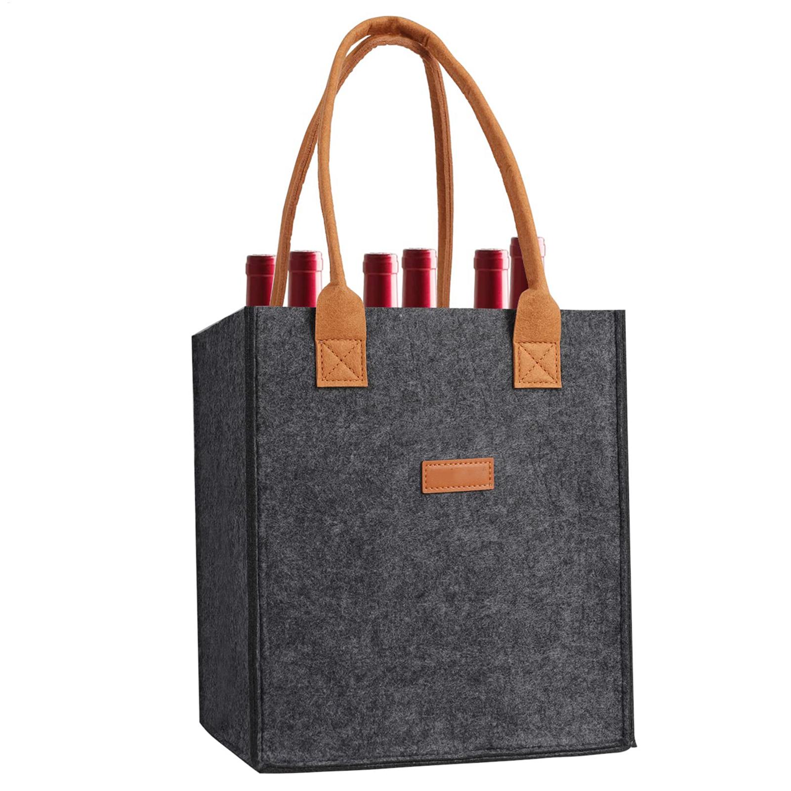Wine Glass Tote Bag 6 Partitio - Beer Wine Grocery 评论和价格