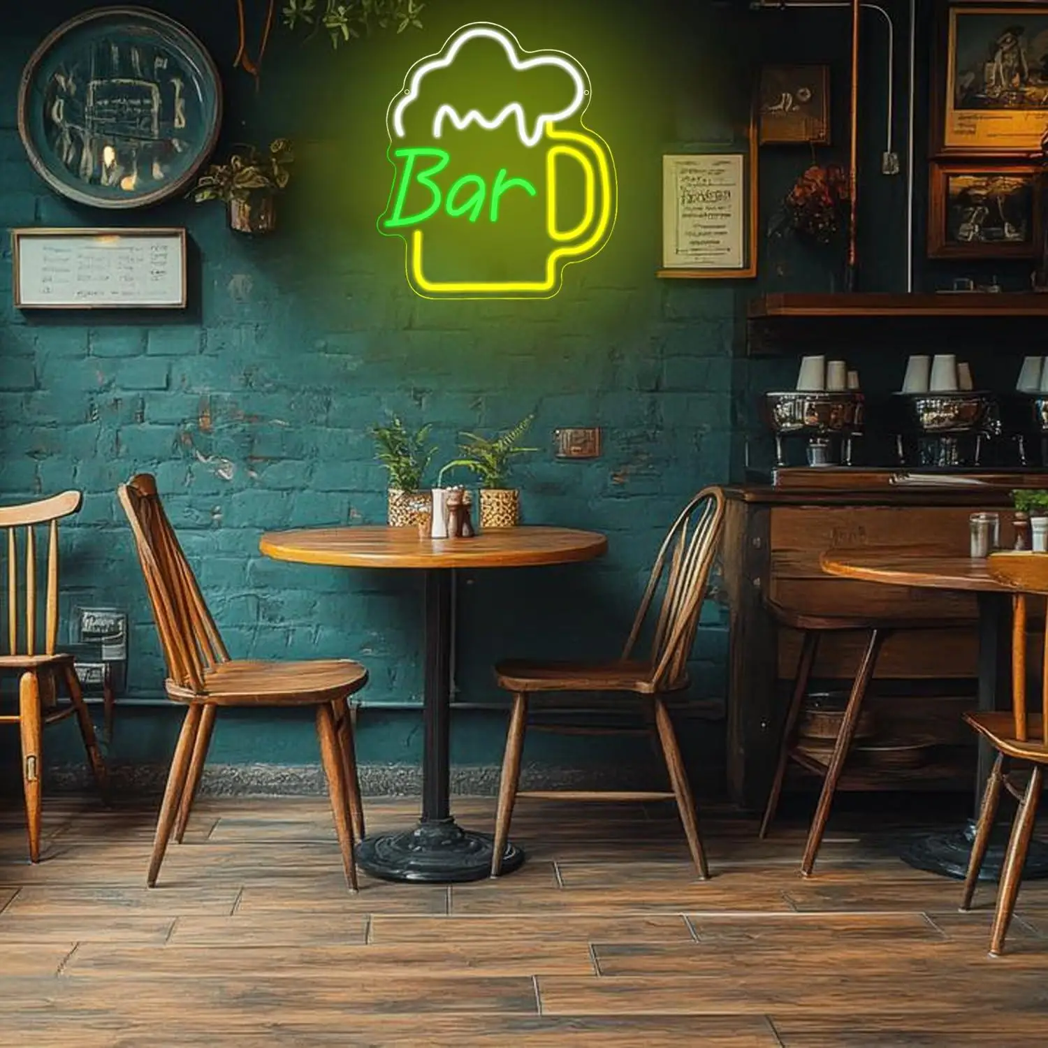Beer Bar Neon Sign USB Dimmabl - Beer & Wine Grab 评论和价格