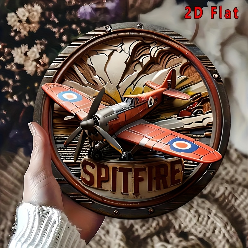 2D Flat - 1pc Vintage Spitfire - Wine Tag Label 评论和价格