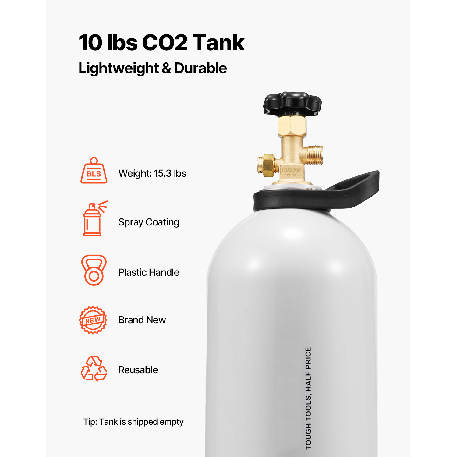 SucceBuy CO2 Tank 10 lbs New A - Beer & Wine Grab 评论和价格